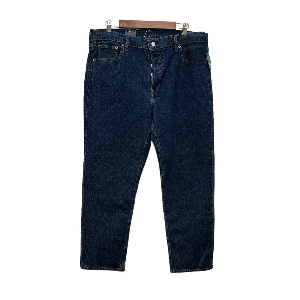 GAP Women’s Cheeky Straight High Rise Dark Indigo Jeans Size 34